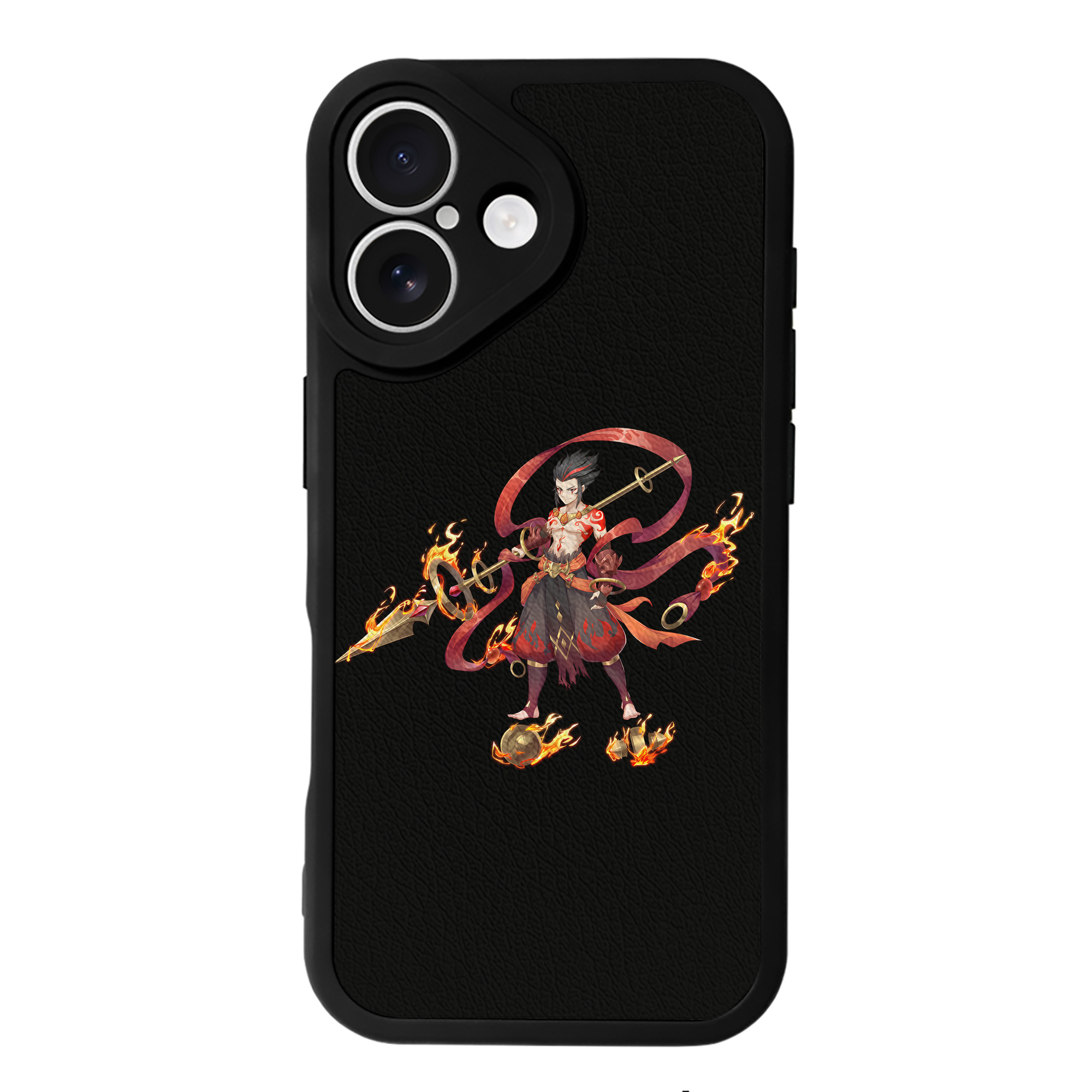 （画像用） Ne Zha 2 ナタ 魔童の大暴れ 【iPhone 16シリーズ対応】シリコンスマホケース（レザー調） 材質：シリコン